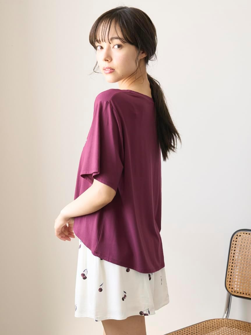 Amazon | [ジェラート ピケ] ルージュチェリーレーヨンロゴTシャツ